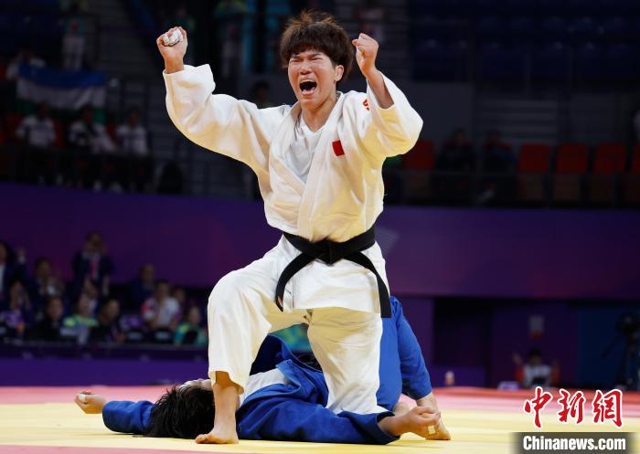 杭州亚运会柔道女子78公斤级决赛：中国选手马振