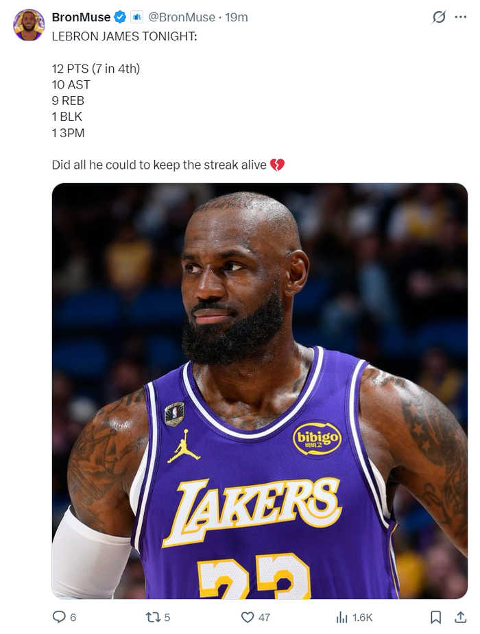 湖人惜败活塞 詹姆斯创纪录难救主