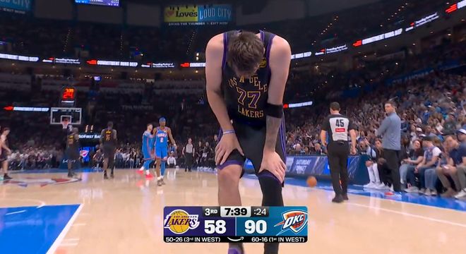 湖人惨败雷霆核心伤退季后赛前景堪忧